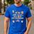 The Tired Teachers Department Retro Groovy Back To School Men's Casual T-Shirt Royal Blue The Tired Teachers Department Retro Groovy Back To School Men's Casual T-Shirt Royal Blue
