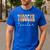 Toddler Teacher Retro Groovy Women Happy First Day Of School Men's Casual T-Shirt Royal Blue