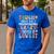 Tough Enough To Be a Paraprofessional Groovy Sped Teacher Men's Casual T-Shirt Royal Blue