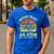 Never Trust An Atom Physics Jokes Science Teacher Men's Casual T-Shirt Royal Blue