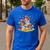 Turkey Reading Books Fall Season Thanksgiving Teacher Book Men's Casual T-Shirt Royal Blue Turkey Reading Books Fall Season Thanksgiving Teacher Book Men's Casual T-Shirt Royal Blue