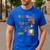 Turkey Thanksgiving Art Teacher Costume Tee For Artists Men's Casual T-Shirt Royal Blue