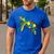 Turtle Puzzle Pieces For Autism Awareness Kids Women Teacher Men's Casual T-Shirt Royal Blue