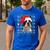 Ugly Xmas Sweater Santa Boston Terrier Dog Christmas For Men Women Kids Men's Casual T-Shirt Royal Blue