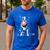 Vintage Boston Terrier Blowing Bubble Gum American Gentleman Men's Casual T-Shirt Royal Blue