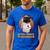 Vintage Boston Terrier Grandma Wear Sunglasses Dog Lover Men Women Girls Kids Men's Casual T-Shirt Royal Blue