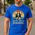 Vintage Boston Terrier Grandpa Dog Lovers Father's Day Men's Casual T-Shirt Royal Blue