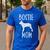 Vintage Boston Terrier Mom Dog Owner Bostie Mother Men's Casual T-Shirt Royal Blue
