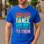 Vintage Dinosaurs Didn't Learn Dance Dance Teacher Men's Casual T-Shirt Royal Blue Vintage Dinosaurs Didn't Learn Dance Dance Teacher Men's Casual T-Shirt Royal Blue