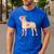 Vintage Floral Boston Terrier For Dog Lover Men's Casual T-Shirt Royal Blue