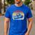 Vintage Retro The Pool Boy Men's Casual T-Shirt Royal Blue