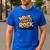 Wait I See A Rock Geology Teacher Men's Casual T-Shirt Royal Blue