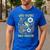Weird Teachers Build Character Frog Reading Book Librarian Men's Casual T-Shirt Royal Blue