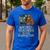Weird Teachers Build Character Van Bigfoot Art Men's Casual T-Shirt Royal Blue Weird Teachers Build Character Van Bigfoot Art Men's Casual T-Shirt Royal Blue