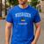 Wiesbaden Germany Vintage Athletic Sports Men's Casual T-Shirt Royal Blue