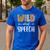 Wild About Speech SLP Leopard Teacher Back To School Kids Men's Casual T-Shirt Royal Blue