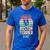 Worlds Best Boston Terrier Aunt Men's Casual T-Shirt Royal Blue