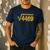 6 7 Leopard Pattern Meme Square Root 4489 Slang Math Teacher Men's Casual T-Shirt Navy