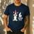 6 Years Old Birthday Boston Terrier Dog Lover 6th Party Kid Men's Casual T-Shirt Navy
