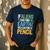 If Aliens Can Find Earth You Can Find a Pencil Teacher Men's Casual T-Shirt Navy If Aliens Can Find Earth You Can Find a Pencil Teacher Men's Casual T-Shirt Navy