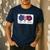 American Flag Teach Love Freedom Preschool Teacher 4th July Men's Casual T-Shirt Navy