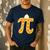 Apple Pi Pie Pun Math Teacher Pi Day 2020 Men's Casual T-Shirt Navy