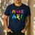 Make Art Painter Artist Teacher Artsy Men Women Kids Men's Casual T-Shirt Navy