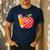 Back To School Pencil And Apple Teacher Student Men's Casual T-Shirt Navy