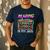Back To School Retro Reading Is My Jam 80s Teacher Boombox Men's Casual T-Shirt Navy