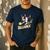 Ballaholic Boston Terrier Dog Chasing Bostie Ball Men's Casual T-Shirt Navy
