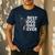 Best Dog Dad Ever Boston Terrier Dog Lover For Dad Men Women Girls Kids Men's Casual T-Shirt Navy