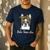 Birthday And Mother's Day -Boston Terrier Mom Men's Casual T-Shirt Navy