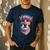 Boston Terrier 4th Of July US Merica Bostie Dog Patriotic For Men Women Kids Men's Casual T-Shirt Navy