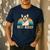 Boston Terrier Boston-Bulldog Men's Casual T-Shirt Navy