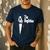 Boston Terrier Dad The DogFather Shirt Boston Terrier Men's Casual T-Shirt Navy