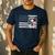 Boston Terrier Dog 4th Of July US American Flag Patriotic Men's Casual T-Shirt Navy