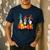 Boston Terrier Dog Lover Fall Ya'Ll Halloween Costume Men Women Men's Casual T-Shirt Navy