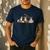 Boston Terrier Fall Pumpkin Tis The Season Autumn Women Men's Casual T-Shirt Navy