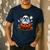 Boston Terrier Ghost Boo Halloween Kids Men's Casual T-Shirt Navy
