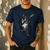 Boston Terrier Guitar Men's Casual T-Shirt Navy