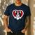 Boston Terrier Heart Cute Puppy Lover Or Dog Owner Men's Casual T-Shirt Navy