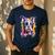 Boston Terrier Lover Pop Art Color Boston Terrier Dog For Men Women Girls Kids Men's Casual T-Shirt Navy