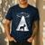 Boston Terrier Mom Dad Dog Alien UFO For Men Women Men's Casual T-Shirt Navy
