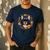 Boston Terrier Mom Floral Bostie Dog Lover Flowers Cute Men's Casual T-Shirt Navy