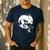 Boston Terrier And Moon Halloween Costume Dog Lover Men's Casual T-Shirt Navy