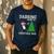 Boston Terrier Santa Hat Dabbing Around The Christmas Tree Men's Casual T-Shirt Navy