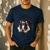 Boston Terrier Shirt I Didn't Fart My Butt Blew You A Kiss Men's Casual T-Shirt Navy