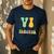 Braille Teacher Of The Visually Impaired Groovy VI Teacher Men's Casual T-Shirt Navy