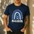Bulldogs School Mascot Rainbow Teacher Lover Men's Casual T-Shirt Navy Bulldogs School Mascot Rainbow Teacher Lover Men's Casual T-Shirt Navy