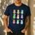 Bunny Reading Books Easter Day Librarian Teacher Book Men's Casual T-Shirt Navy Bunny Reading Books Easter Day Librarian Teacher Book Men's Casual T-Shirt Navy